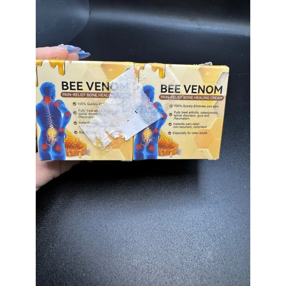 NWT Bee Venom Pain Relief Bone Healing Cream 2 Pack NEW SEALED